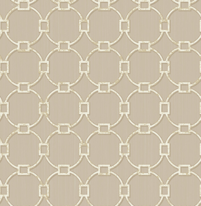Charlemagne Links Pewter Trellis Wallpaper by Brewster Designer Medley Covers about 56.4 square feet 20.5-in by 33-ft long roll Unpasted 20.5 - Swanky Fabrics -