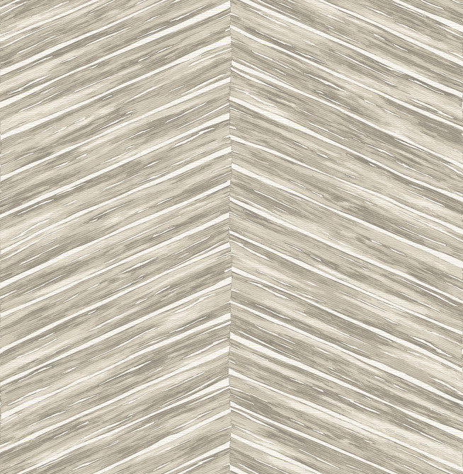 Pina Neutral Chevron Weave Wallpaper by Brewster Designer Techniques & Finishes III Covers about 56.4 square feet 20.5-in by 33-ft long roll Unpasted 20.9 - Swanky Fabrics -