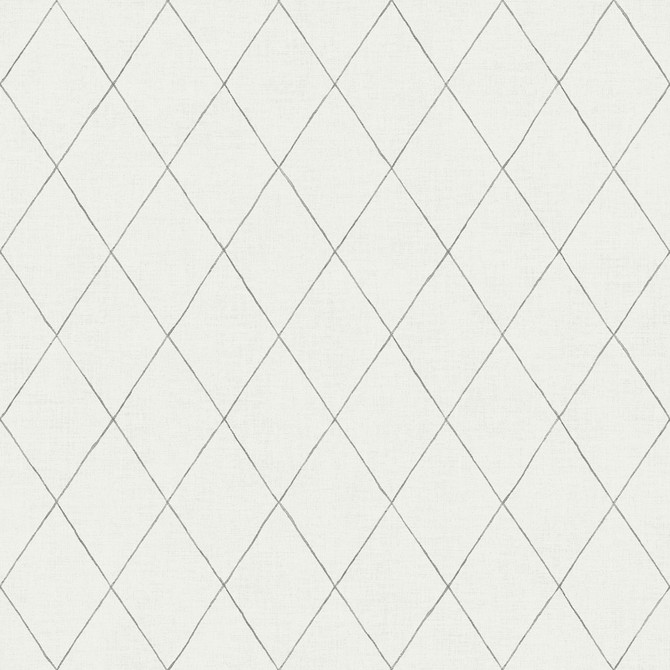 Rhombus Grey Geometric Wallpaper by A-Street Prints Designer Spring Covers about 56.4 square feet 20.5-in by 33-ft long roll Unpasted 10.4 - Swanky Fabrics -