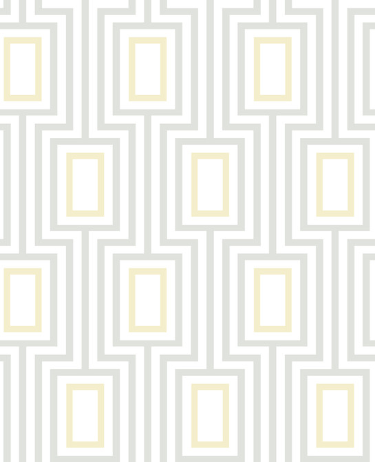 Citrine Metro Mod Wallpaper by A-Street Prints Designer Signature by Sarah Richardson Covers about 56.4 square feet 20.5-in by 33-ft long roll Unpasted 12.6 - Swanky Fabrics -