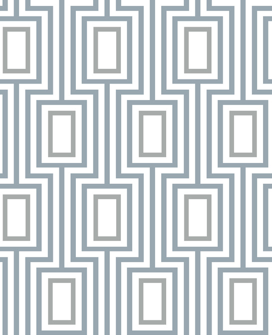 Denim Metro Mod Wallpaper by A-Street Prints Designer Signature by Sarah Richardson Covers about 56.4 square feet 20.5-in by 33-ft long roll Unpasted 12.6 - Swanky Fabrics -