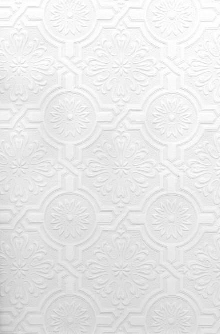 Nazareth White Paintable Wallpaper by Brewster Designer Paintable Solutions IV Covers about 56.4 square feet 20.5-in by 33-ft long roll Prepasted 5 - Swanky Fabrics -