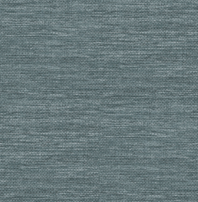 Malin Dark Blue Faux Grasscloth Wallpaper by A-Street Prints Designer Hannah Covers about 56.4 square feet 20.5-in by 33-ft long roll Unpasted 20.9 - Swanky Fabrics -
