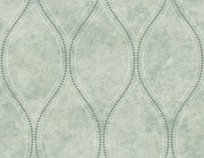 Eira Seafoam Marble Ogee Wallpaper by Kenneth James Designer GeoTex Covers about 60.8 square feet 27-in by 27-ft long roll Unpasted 20.9 - Swanky Fabrics -