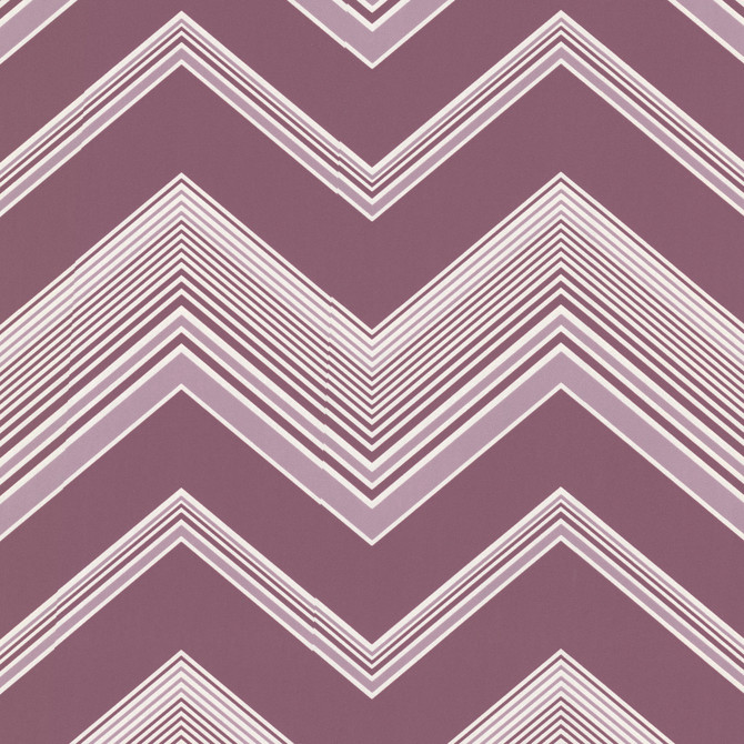Bearden Purple Zig Zag Wallpaper by Decorline Designer Elements Covers about 56.4 square feet 20.5-in by 33-ft long roll Unpasted 12.6 - Swanky Fabrics -