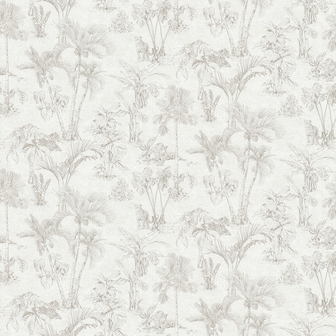 Zapata Off White Trees Wallpaper by Advantage Designer Cuba Covers about 57.5 square feet 20.9-in by 33-ft long roll Unpasted 0 - Swanky Fabrics -