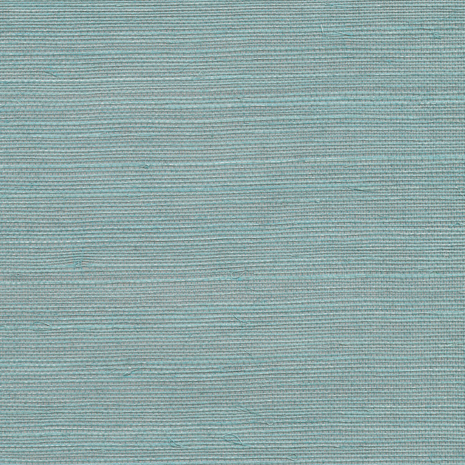 Haiphong Turquoise Grasscloth Wallpaper by Kenneth James Designer Canton Road Covers about 72 square feet 36-in by 24-ft long roll Unpasted 0 - Swanky Fabrics -