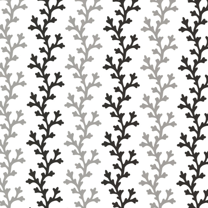 Georgina Black Ombre Coral Wallpaper by Brewster Designer Bath Bath Bath IV Covers about 56.4 square feet 20.5-in by 33-ft long roll Prepasted 21 - Swanky Fabrics -