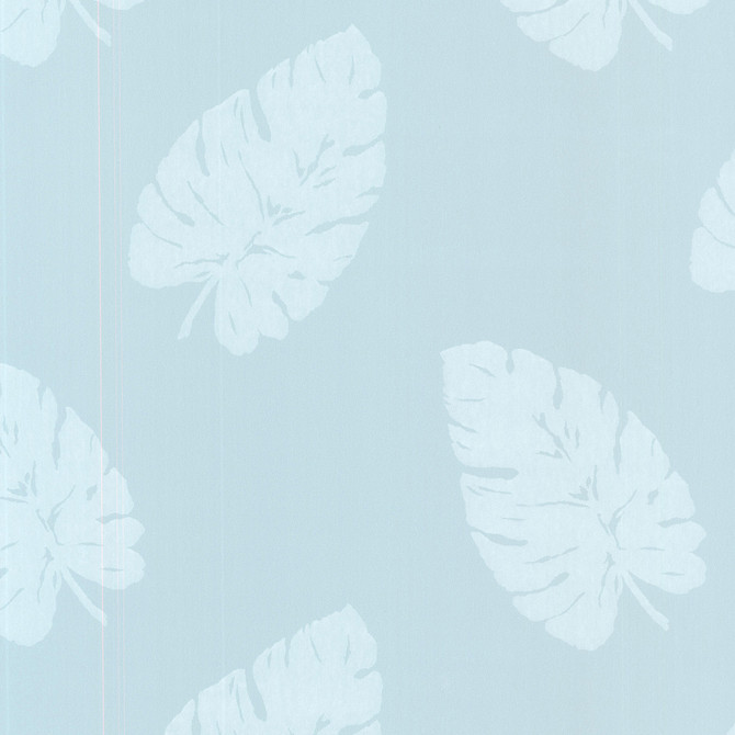 Charlie Ocean Banana Leaf Wallpaper by Brewster Designer Bath Bath Bath IV Covers about 56.4 square feet 20.5-in by 33-ft long roll Prepasted 10.6 - Swanky Fabrics -