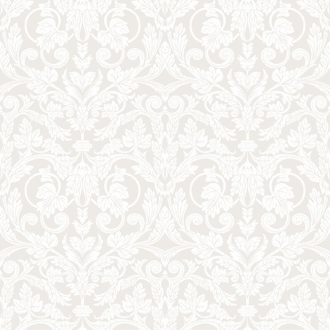 Rosali Cream Scroll Damask Wallpaper by A-Street Prints Designer Annelie Covers about 57.5 square feet 20.9-in by 33-ft long roll Unpasted 10.4 - Swanky Fabrics -