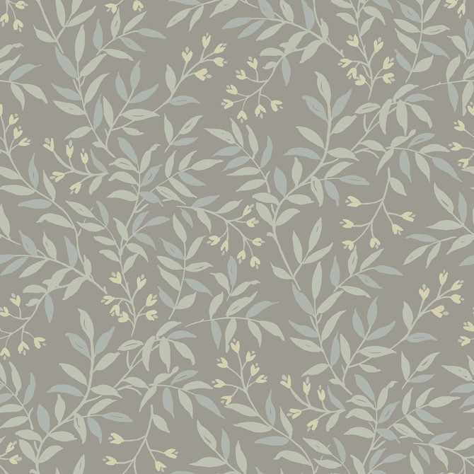 Senna Silver Budding Vines Wallpaper by Chesapeake Designer Wildflower Covers about 56.4 square feet 20.5-in by 33-ft long roll Prepasted 20.5 - Swanky Fabrics - Senna Silver Budding Vines Wallpaper by Chesapeake Designer Wildflower Covers about 56.4 square feet 20.5-in by 33-ft long roll Prepasted 20.5 - Swanky Fabrics -