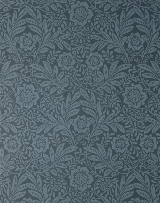 Camille Navy Damask Wallpaper by Fine Decor Designer Medley Covers about 56.4 square feet 20.5-in by 33-ft long roll Unpasted 20.9 - Swanky Fabrics -