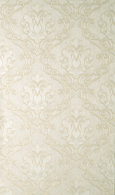 Florentine Neutral Damask Wallpaper by Fine Decor Designer Medley Covers about 57.5 square feet 20.9-in by 33-ft long roll Unpasted 25.2 - Swanky Fabrics -