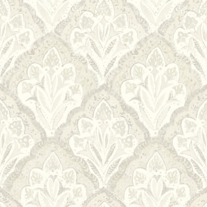 Mimir Dove Quilted Damask Wallpaper by Chesapeake Designer Kinfolk Covers about 56.4 square feet 20.5-in by 33-ft long roll Prepasted 20.5 - Swanky Fabrics - Mimir Dove Quilted Damask Wallpaper by Chesapeake Designer Kinfolk Covers about 56.4 square feet 20.5-in by 33-ft long roll Prepasted 20.5 - Swanky Fabrics -