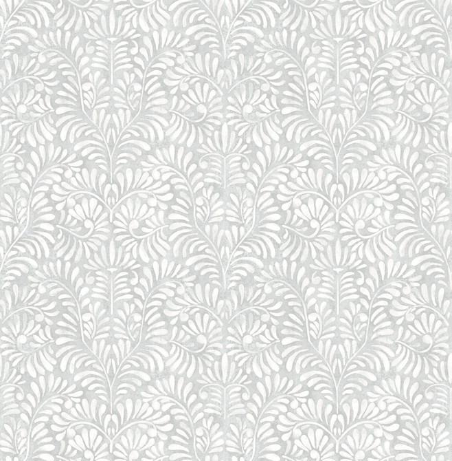 Elma Sterling Fiddlehead Wallpaper by A-Street Prints Designer Mylos Covers about 56.4 square feet 20.5-in by 33-ft long roll Unpasted 10.4 - Swanky Fabrics - Elma Sterling Fiddlehead Wallpaper by A-Street Prints Designer Mylos Covers about 56.4 square feet 20.5-in by 33-ft long roll Unpasted 10.4 - Swanky Fabrics -