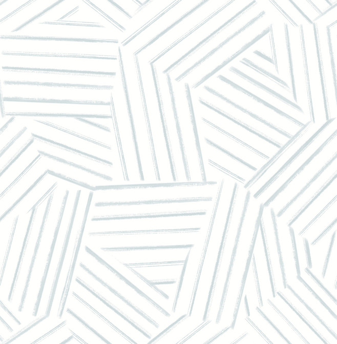 Helene Sky Blue Geometric Lines Wallpaper by A-Street Prints Designer Mylos Covers about 56.4 square feet 20.5-in by 33-ft long roll Unpasted 20.9 - Swanky Fabrics -