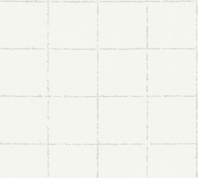 Kishi White Tile Wallpaper by Advantage Designer Windsong Covers about 57.5 square feet 20.9-in by 33-ft long roll Unpasted 5.1 - Swanky Fabrics -