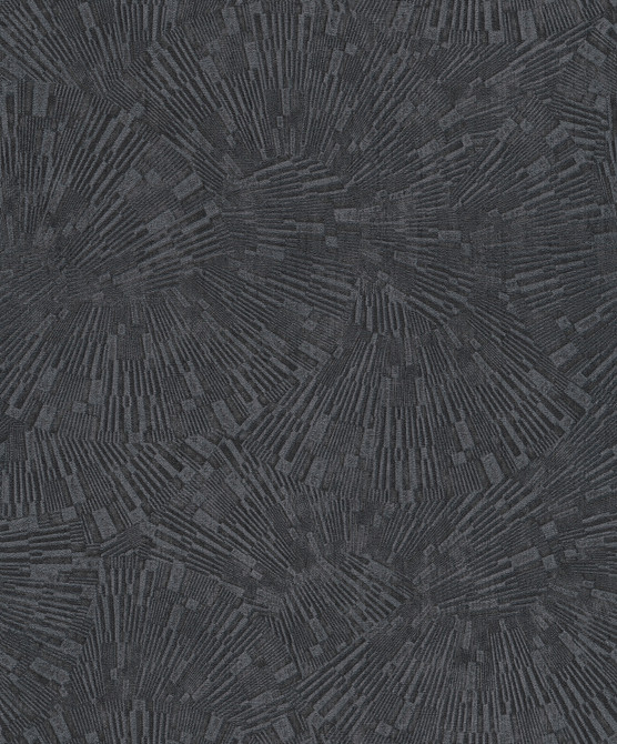 Agassiz Black Burst Wallpaper by Advantage Designer Titanium Covers about 57.5 square feet 20.9-in by 33-ft long roll Unpasted 25.2 - Swanky Fabrics -