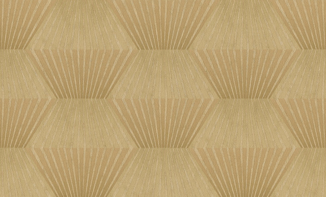 Lehnmann Gold Geo Wallpaper by Advantage Designer Titanium Covers about 57.5 square feet 20.9-in by 33-ft long roll Unpasted 12.6 - Swanky Fabrics -