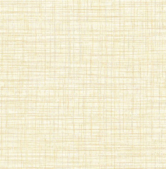 Tuckernuck Yellow Linen Wallpaper by Brewster Designer Techniques & Finishes III Covers about 56.4 square feet 20.5-in by 33-ft long roll Unpasted 0 - Swanky Fabrics -