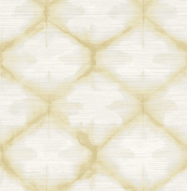 Zanzibar Gold Shibori Wallpaper by A-Street Prints Designer Solstice Covers about 56.4 square feet 20.5-in by 33-ft long roll Unpasted 20.9 - Swanky Fabrics -