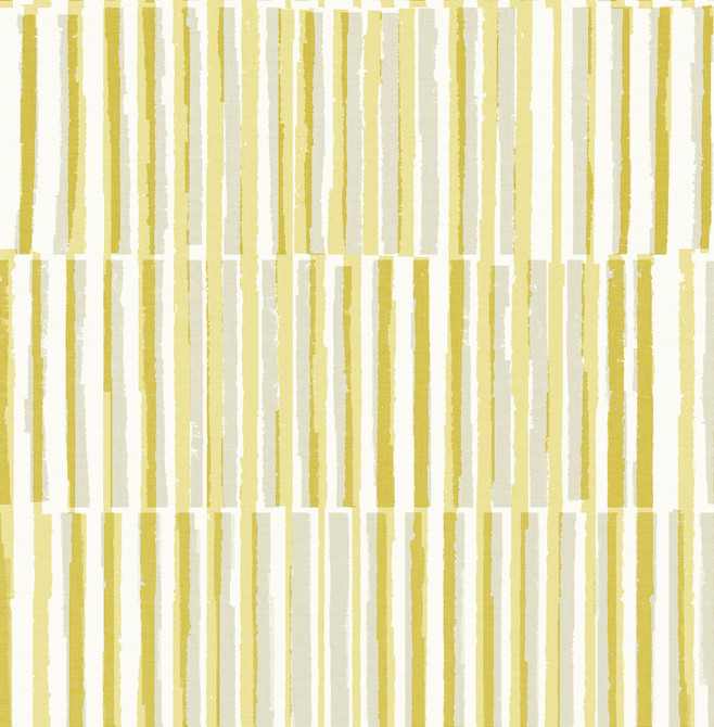 Sabah Yellow Stripe Wallpaper by A-Street Prints Designer Seychelles Covers about 56.4 square feet 20.5-in by 33-ft long roll Unpasted 20.9 - Swanky Fabrics -