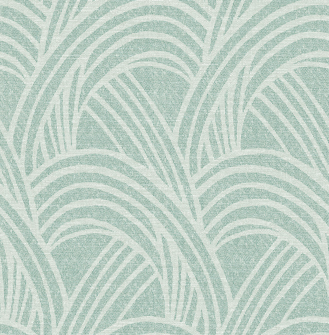 Farrah Green Geometric Wallpaper by A-Street Prints Designer Scott Living II Covers about 56.4 square feet 20.5-in by 33-ft long roll Unpasted 20.9 - Swanky Fabrics -