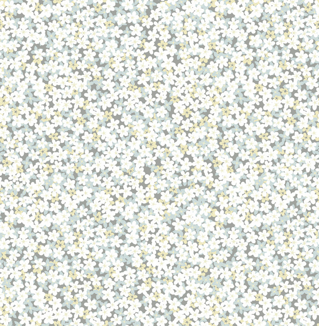 Giverny Multicolor Miniature Floral Wallpaper by A-Street Prints Designer Perennial Covers about 56.4 square feet 20.5-in by 33-ft long roll Unpasted 20.9 - Swanky Fabrics -