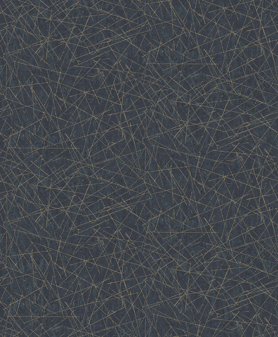 Bulan Dark Blue Abstract Lines Wallpaper by A-Street Prints Designer Lumina Covers about 57.8 square feet 21-in by 33-ft long roll Unpasted 25.2 - Swanky Fabrics -