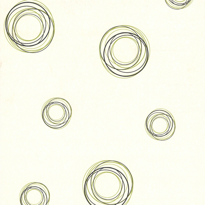 Cyrill Green Geometrics Wallpaper by Brewster Designer Kitchen, Bath and Bed Resource IV Covers about 56.4 square feet 20.5-in by 33-ft long roll Prepasted 25.3 - Swanky Fabrics -