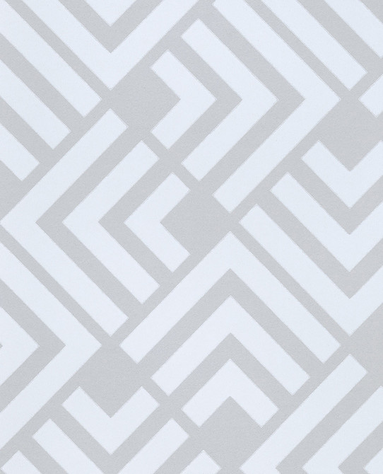 Zig Grey Geometric Wallpaper by Eijffinger Designer Geonature Covers about 56.4 square feet 20.5-in by 33-ft long roll Unpasted 21 - Swanky Fabrics -