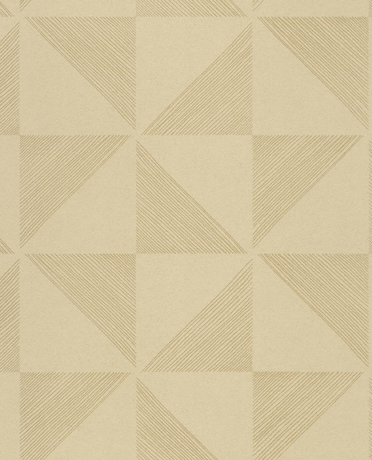 Mont Gold Geometric Wallpaper by Eijffinger Designer Geonature Covers about 56.4 square feet 20.5-in by 33-ft long roll Unpasted 10.4 - Swanky Fabrics -