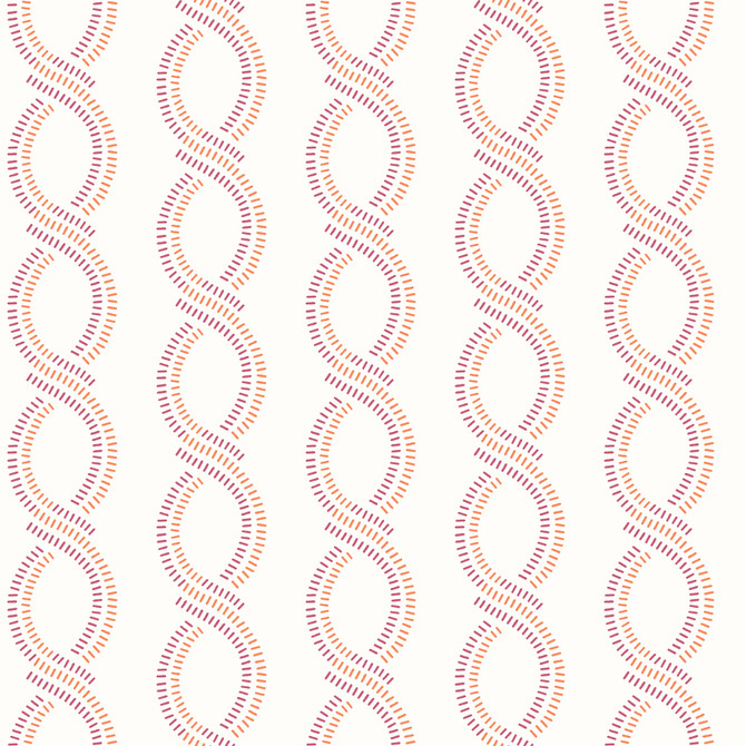 Helix Pink Stripe Wallpaper by A-Street Prints Designer Geometrie Covers about 56.4 square feet 20.5-in by 33-ft long roll Unpasted 4.12 - Swanky Fabrics -