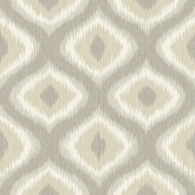 Abra Taupe Ogee Wallpaper by A-Street Prints Designer Geometrie Covers about 56.4 square feet 20.5-in by 33-ft long roll Unpasted 20.5 - Swanky Fabrics -