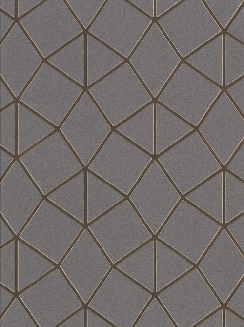 Albion Taupe Geometric Wallpaper by Brewster Designer Fresh Start Kitchen & Bath Covers about 56.4 square feet 20.5-in by 33-ft long roll Unpasted 20.9 - Swanky Fabrics -