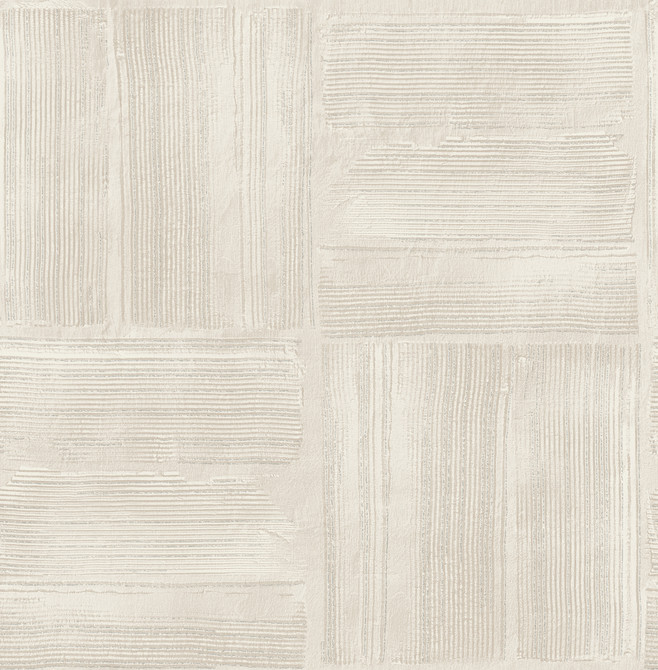 Jasper Ivory Block Texture Wallpaper by Advantage Designer Fusion Covers about 56.4 square feet 20.5-in by 33-ft long roll Unpasted 20.9 - Swanky Fabrics -