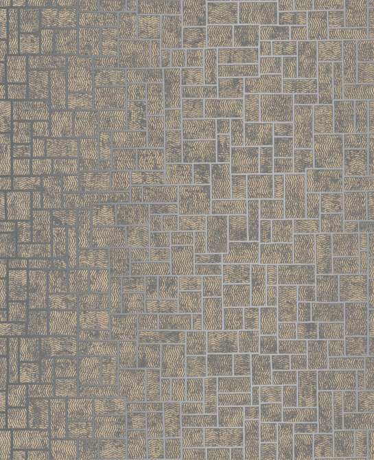 Etude Charcoal Geometric Wallpaper by Decorline Designer Evolve Covers about 56.4 square feet 20.5-in by 33-ft long roll Unpasted 25.2 - Swanky Fabrics -