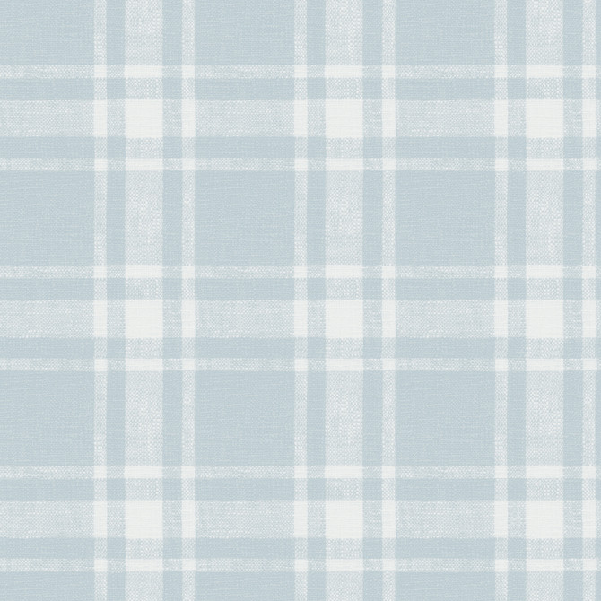 Antoine Sky Blue Flannel Wallpaper by Chesapeake Designer Delphine Covers about 56.4 square feet 20.5-in by 33-ft long roll Prepasted 20.5 - Swanky Fabrics -