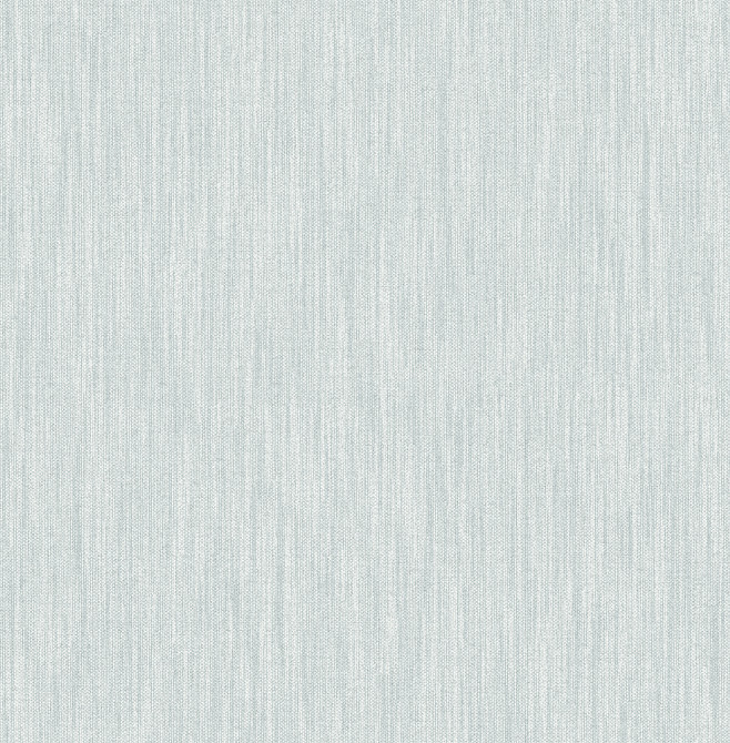 Chenille Light Blue Faux Linen Wallpaper by A-Street Prints Designer BlueBell Covers about 56.4 square feet 20.5-in by 33-ft long roll Unpasted 0 - Swanky Fabrics -
