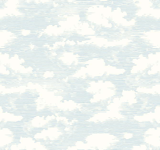 Cloud Cover Blue Wallpaper by York Wallcoverings Designer Silhouettes Covers about 60.8 square feet 27-in by 27-ft long roll Prepasted 25.25 - Swanky Fabrics - Cloud Cover Blue Wallpaper by York Wallcoverings Designer Silhouettes Covers about 60.8 square feet 27-in by 27-ft long roll Prepasted 25.25 - Swanky Fabrics -