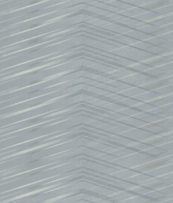 Glistening Chevron Smokey Blue Wallpaper by Candice Olson Designer Candice Olson After 8 Covers about 56.4 square feet 20.5-in by 33-ft long roll Unpasted 24 - Swanky Fabrics -