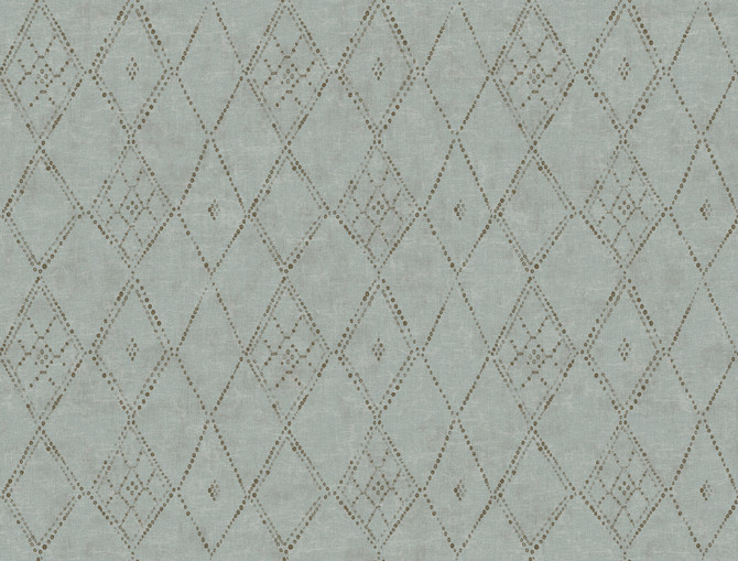 Souk Diamonds Sage Wallpaper by Lemieux et Cie Designer Lemieux et Cie Signature Covers about 60.8 square feet 27-in by 27-ft long roll Unpasted 20.5 - Swanky Fabrics -