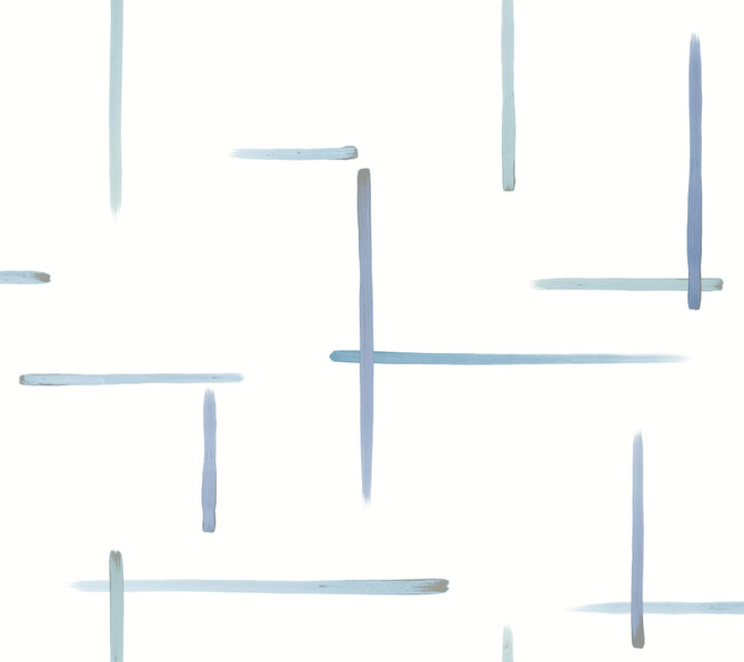 Gilded Sumi-E Blue & Glint Wallpaper by York Wallcoverings Designer Artistic Abstracts Covers about 60.8 square feet 27-in by 27-ft long roll Unpasted 24 - Swanky Fabrics -