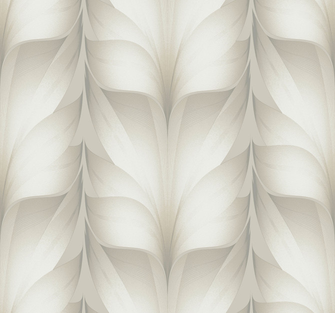 Lotus Light Stripe White Wallpaper by Candice Olson Designer Candice Olson Casual Elegance Covers about 60.8 square feet 27-in by 27-ft long roll Unpasted 25.25 - Swanky Fabrics -
