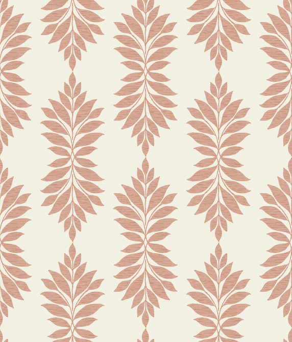 Broadsands Botanica Coral Wallpaper by York Wallcoverings Designer Water's Edge Resource Library Covers about 56.4 square feet 20.5-in by 33-ft long roll Prepasted 24 - Swanky Fabrics -