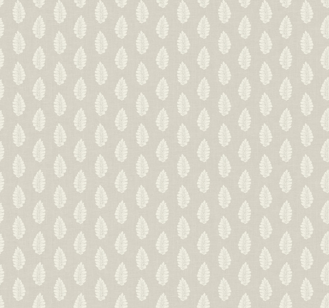 Leaf Pendant Grey Wallpaper by Inspired by Color Designer Beige & Neutrals Covers about 60.8 square feet 27-in by 27-ft long roll Prepasted 25.25 - Swanky Fabrics -
