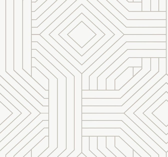 Diverging Diamonds White Wallpaper by Candice Olson Designer Candice Olson Modern Artisan II Covers about 60.8 square feet 27-in by 27-ft long roll Unpasted 25.25 - Swanky Fabrics -