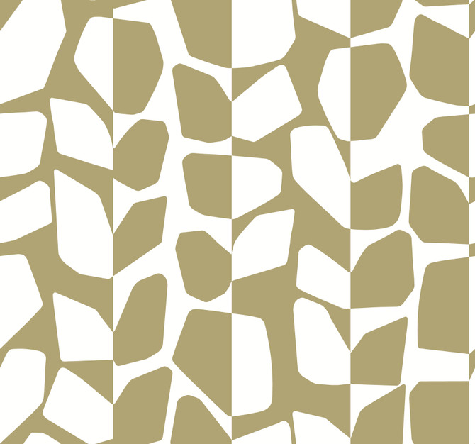 Primitive Vines Gold Metallic Wallpaper by York Wallcoverings Designer Shimmering Finishes Covers about 60.8 square feet 27-in by 27-ft long roll Unpasted 25.25 - Swanky Fabrics -
