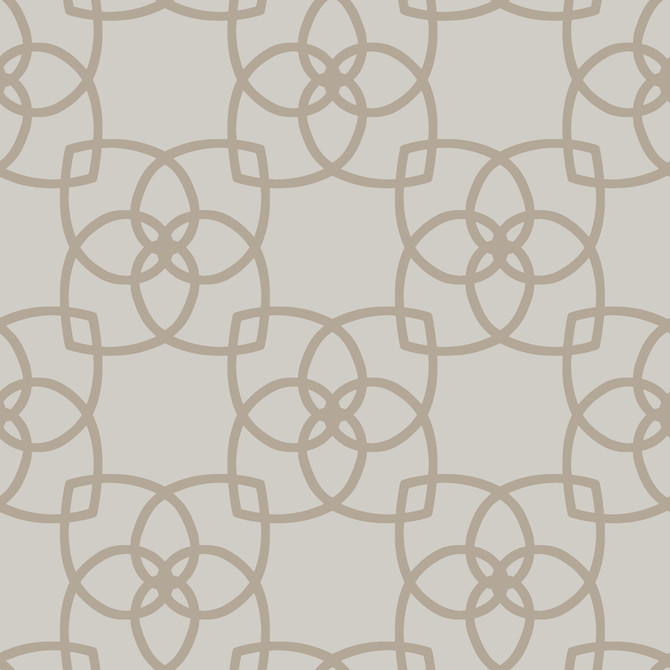 Serendipity Light Grey & Light Brown Wallpaper by Antonina Vella Designer Antonina Vella Dazzling Dimensions Volume II Covers about 57.8 square feet 21-in by 33-ft long roll Unpasted 10.4 - Swanky Fabrics -