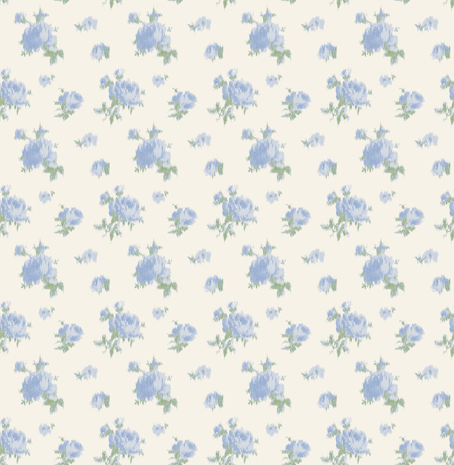 Ikat Rose Blue Small Print Wallpaper by A-Street Prints Designer LoveShackFancy Covers about 56.4 square feet 20.5-in by 33-ft long roll Unpasted 20.5 - Swanky Fabrics -